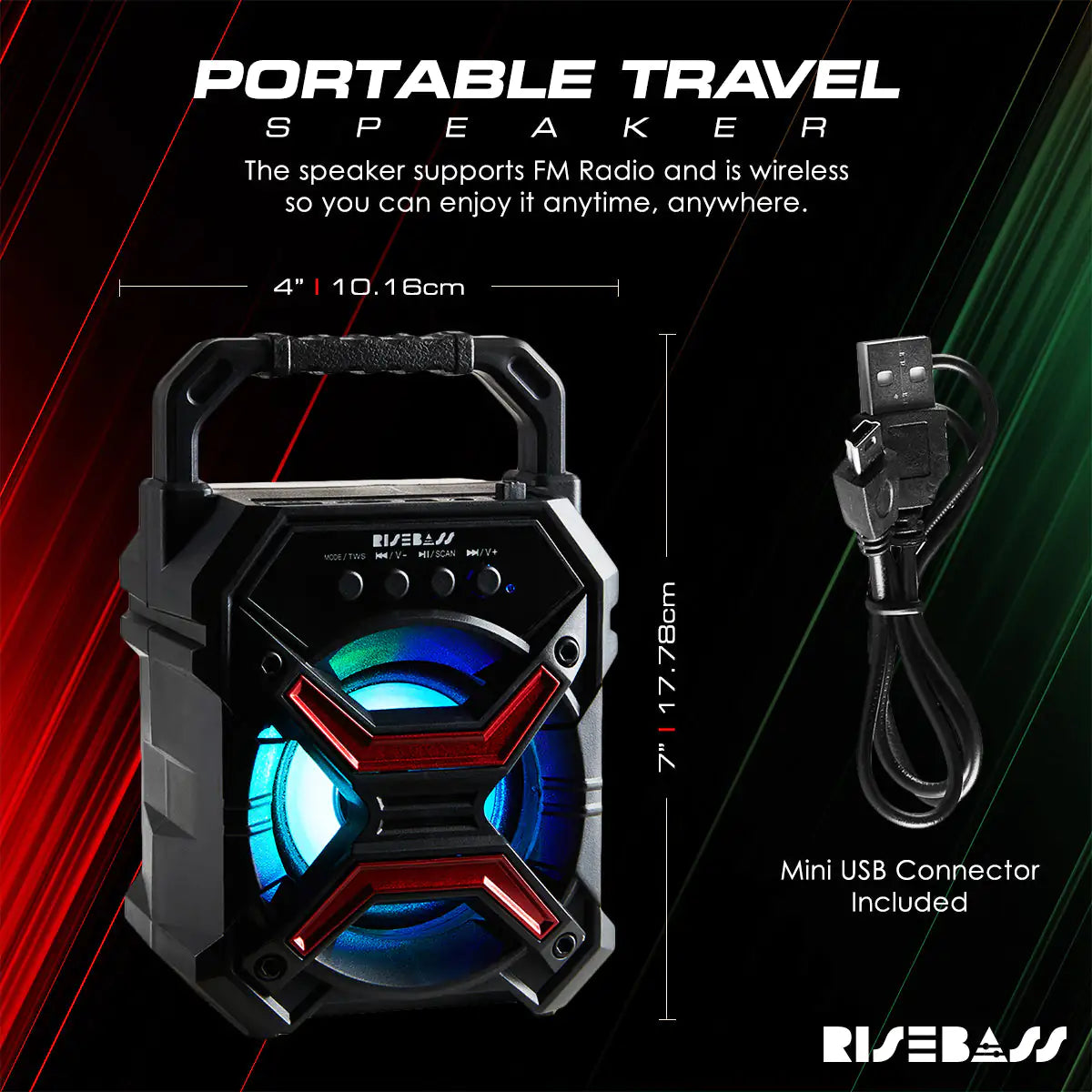 Φορητό ασύρματο ηχείο Bluetooth